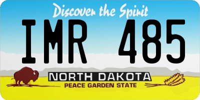 ND license plate IMR485