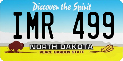 ND license plate IMR499
