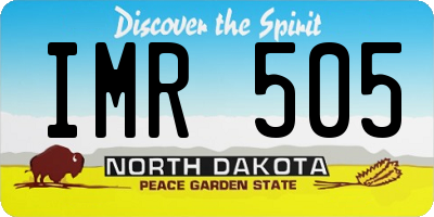 ND license plate IMR505