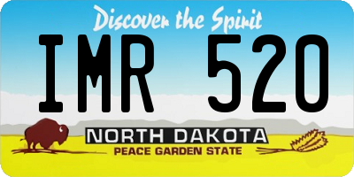 ND license plate IMR520