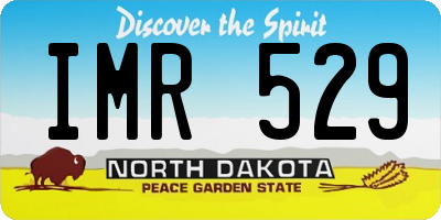 ND license plate IMR529