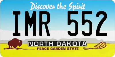 ND license plate IMR552