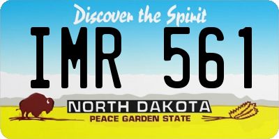 ND license plate IMR561