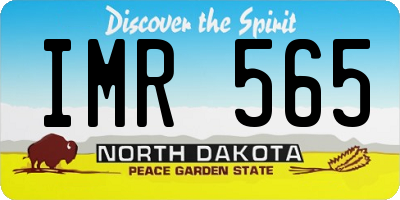 ND license plate IMR565
