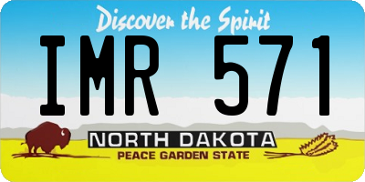 ND license plate IMR571