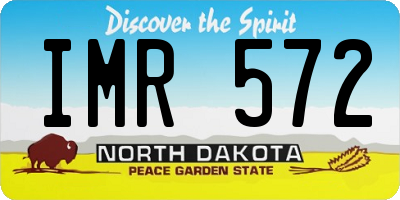 ND license plate IMR572