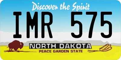 ND license plate IMR575