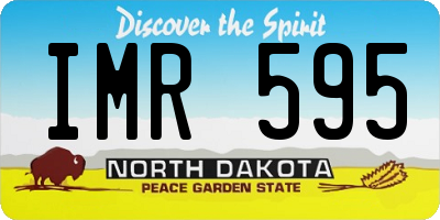 ND license plate IMR595