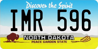 ND license plate IMR596