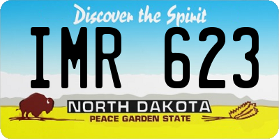 ND license plate IMR623