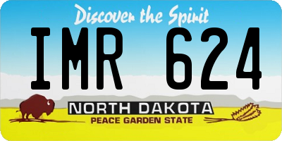 ND license plate IMR624