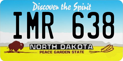 ND license plate IMR638