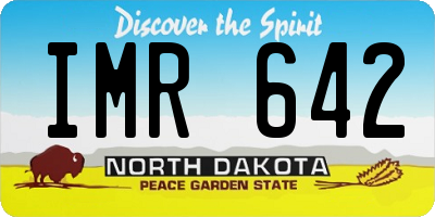 ND license plate IMR642