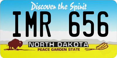 ND license plate IMR656