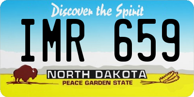 ND license plate IMR659