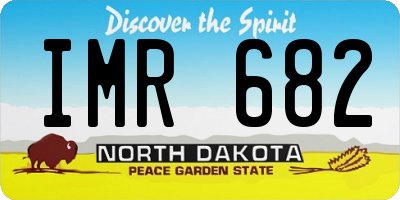 ND license plate IMR682