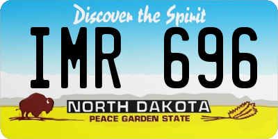 ND license plate IMR696
