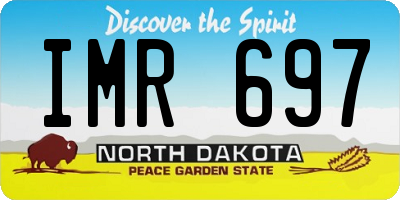 ND license plate IMR697