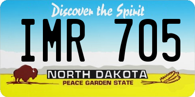 ND license plate IMR705