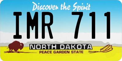 ND license plate IMR711