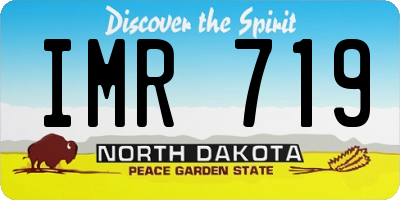 ND license plate IMR719