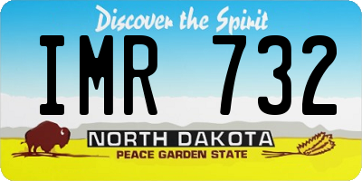 ND license plate IMR732