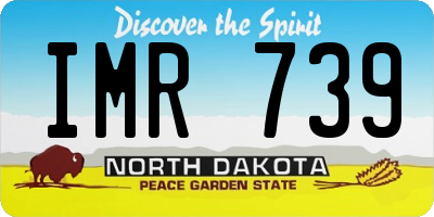 ND license plate IMR739
