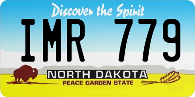 ND license plate IMR779