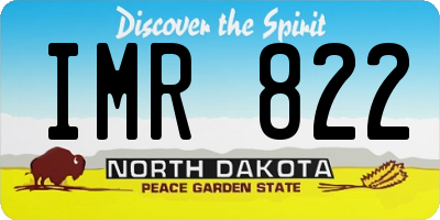 ND license plate IMR822
