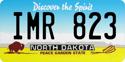 ND license plate IMR823