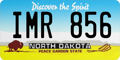 ND license plate IMR856
