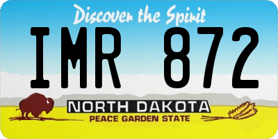 ND license plate IMR872