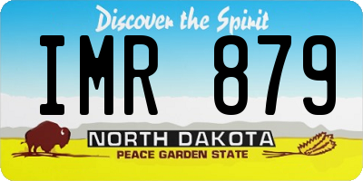 ND license plate IMR879