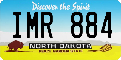 ND license plate IMR884