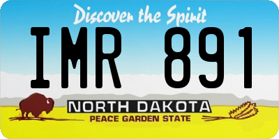 ND license plate IMR891