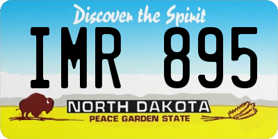 ND license plate IMR895