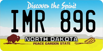 ND license plate IMR896