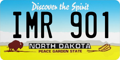 ND license plate IMR901