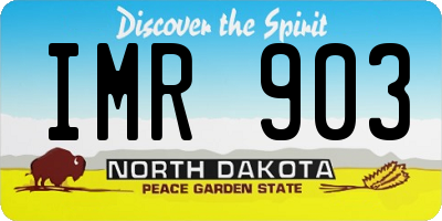 ND license plate IMR903