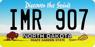 ND license plate IMR907