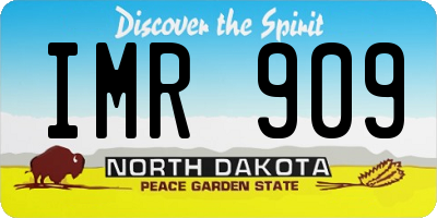ND license plate IMR909