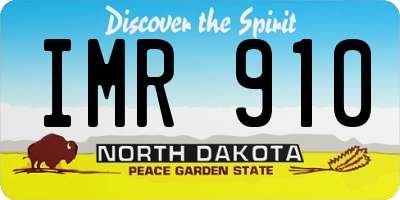 ND license plate IMR910