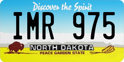 ND license plate IMR975
