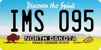ND license plate IMS095