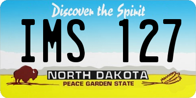 ND license plate IMS127