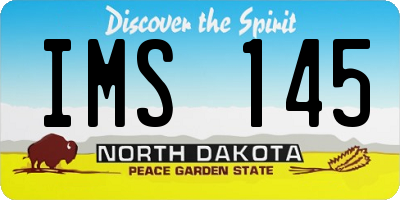 ND license plate IMS145