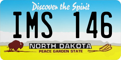 ND license plate IMS146