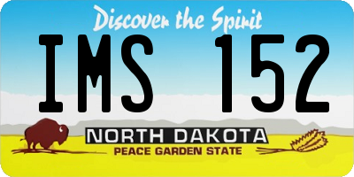 ND license plate IMS152