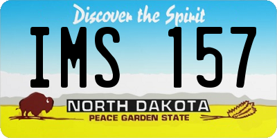 ND license plate IMS157