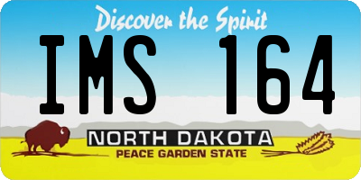 ND license plate IMS164